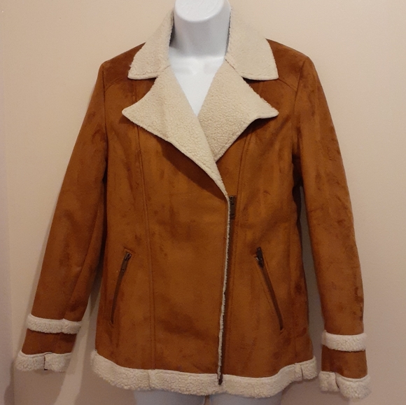 🥿Old Navy Faux Suede Jacket. 🇨🇦 XS - Picture 1 of 15